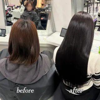 ロング カラー 🦋REISA🦋 エクステ×ハイトーンのヘアスタイル