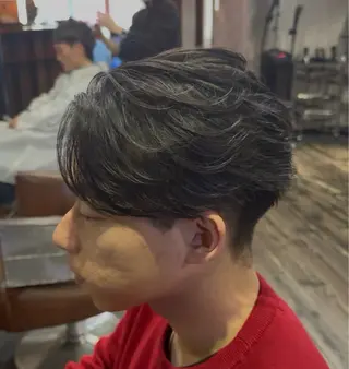 ショート パーマ メンズ メンズカット/パーマ 艶カラーTAIGA︎のヘアスタイル