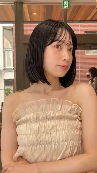 ミディアム ❤️ボブ/髪質改善 タッセルボブ/ユウキのヘアスタイル