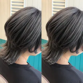 セミロング カラー Snaly カラー特化ページのヘアスタイル