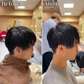 ショート パーマ メンズ 🔮メンズ縮毛矯正 毛流れパーマ💎竹永のヘアスタイル