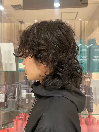 ミディアム パーマ Heaka AVEDA所属・えしま けんたのヘアスタイル