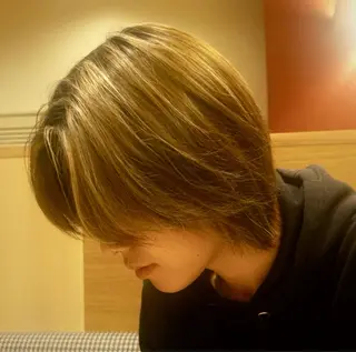 カラー メンズ レイヤーカット/ボブ 🪐花木 香菜のヘアスタイル