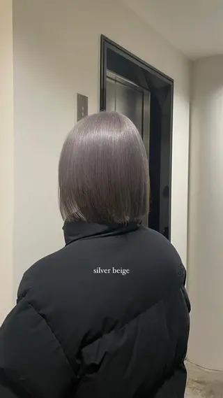 ミディアム カラー 透明感カラー/顔周り レイヤー/髪質改善のヘアスタイル