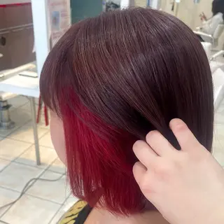 ショート カラー ブリーチ/ヘアセット 【𝙍𝙞𝙣𝙤】のヘアスタイル