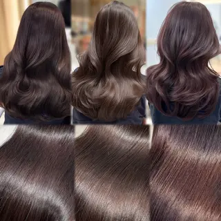 セミロング カラー 🇰🇷韓国風くびれ ヘア🇰🇷中村優大のヘアスタイル