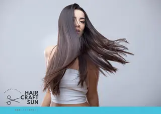 ロング 髪質改善/マツパ 垢抜け透明カラー衣笠のヘアスタイル