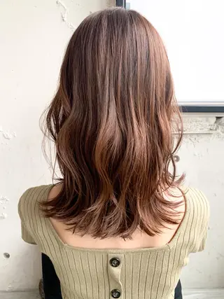 ミディアム カラー ヘアアレンジ yuka .のヘアスタイル