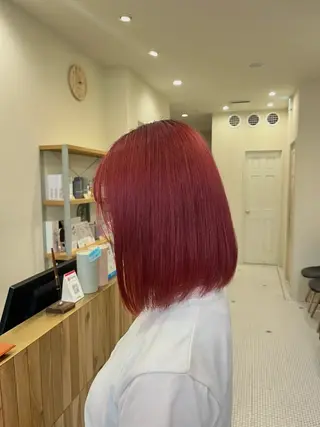 カラー 韓国レイヤーカット/ ハイトーン/マアヤのヘアスタイル