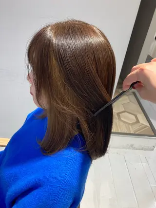 ミディアム 🫧ゆうき🪽 髪質改善/ハイライトのヘアスタイル