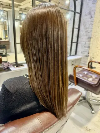 ロング カラー 髪質改善/縮毛矯正/ 艶髪/春山良太のヘアスタイル