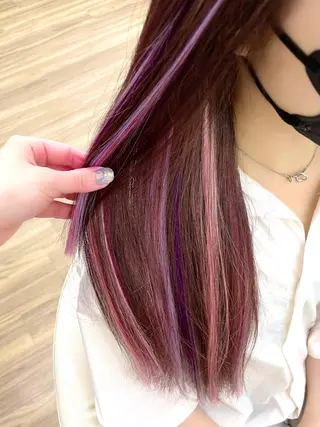 ロング GLOSS 心斎橋 山上のヘアスタイル