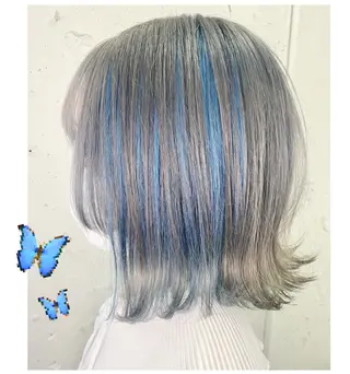 ミディアム カラー GARU-ガル-所属・TSUNO🦖 派手髪/オタク美容師のヘアスタイル