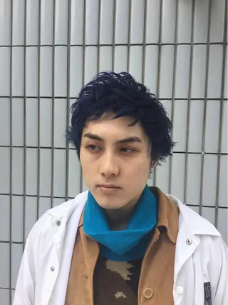 メンズ 透明感カラー・ 髪質改善🩵イケダのヘアスタイル