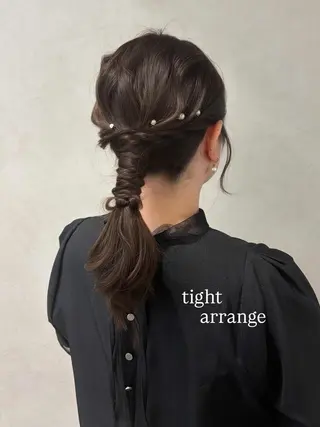 ヘアアレンジ monaヘアアレンジ 🎀/お呼ばれのヘアスタイル