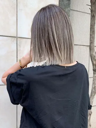 ミディアム パーマ ヘアアレンジ カラー ITbyALBUM 中野店のヘアスタイル