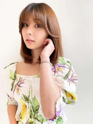 ミディアム ♡大人カワイイ hair♡徳井はやとのヘアスタイル