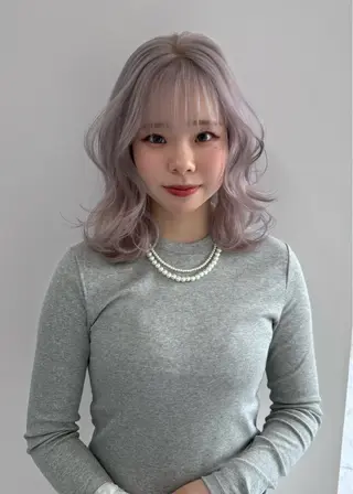 ミディアム カラー トレンド×デザイン DEAN岡崎店のヘアスタイル