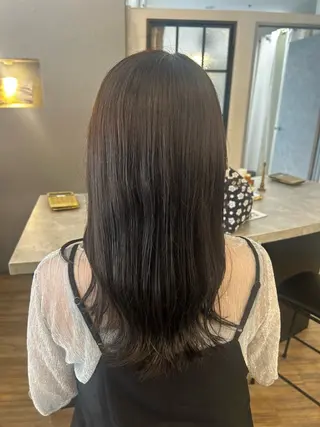 セミロング カラー ブリーチ／ヘアセット 🪞🌙minamiのヘアスタイル