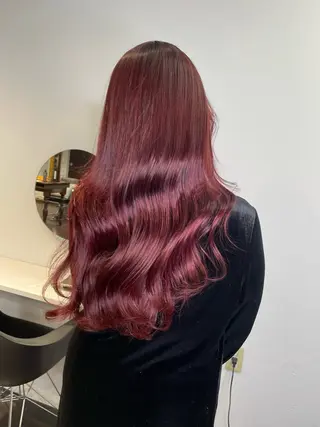 ロング カラー ヘアアレンジ maoブリーチ無し 似合わせカラーのヘアスタイル