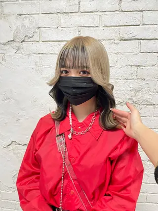 セミロング カラー 大阪韓国ヘア 🦋RINKAのヘアスタイル