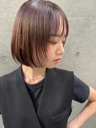 ショート カラー 忠本 功のヘアスタイル