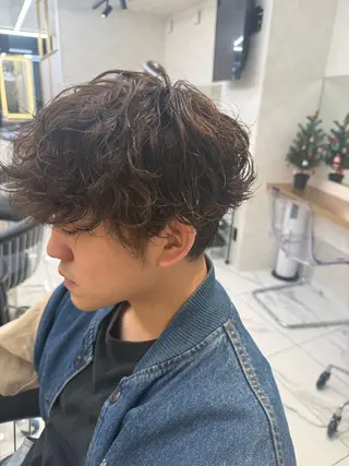 メンズ ⭐️曲がる縮毛矯正 パーマモデル募集中のヘアスタイル