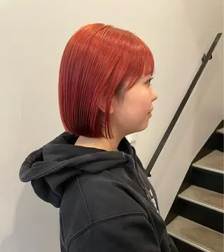 カラー 新貝楓🌀 透明感カラーのヘアスタイル