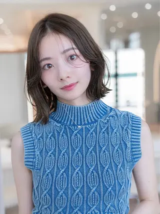 ミディアム カラー ✨髪質改善 縮毛矯正 艶髪 立川 コウキ✨のヘアスタイル