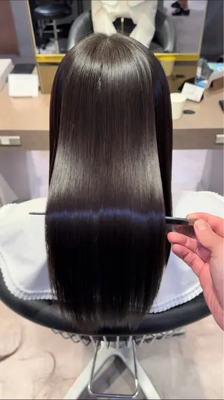 セミロング 米倉 群のヘアスタイル