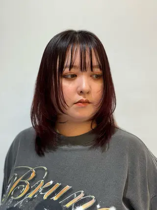 ミディアム カラー 美髪矯正/ハイトーン 🪸🩰ヒナコのヘアスタイル