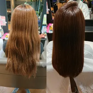 ロング カラー 三好 麻美のヘアスタイル