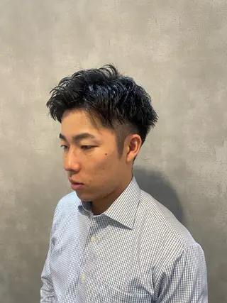 メンズ フリーランスシェアサロンルレイル所属・心斎橋/メンズ /ルレイル/地形真希のヘアスタイル