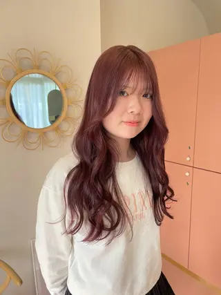 ロング カラー ハイトーン/レイヤー カット/harukaのヘアスタイル