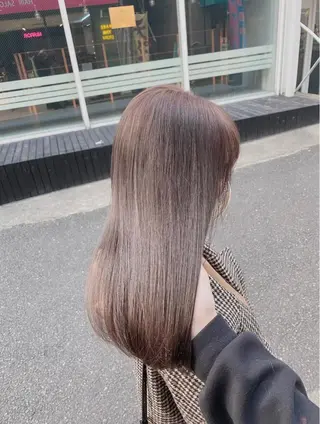 ロング カラー メンズモテパーマ💙 fuwaのヘアスタイル