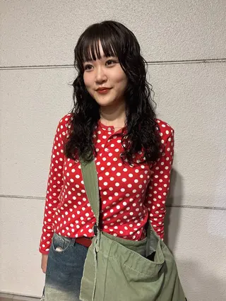 ロング パーマ 安藤楓華 fuka andoのヘアスタイル