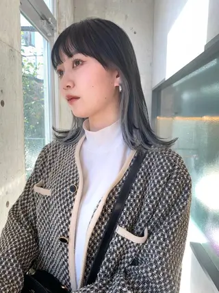 ミディアム カラー sakoda shunkiのヘアスタイル