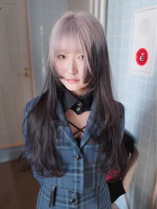 ロング カラー 原宿ハイトーンカラー 🥑/aimuのヘアスタイル