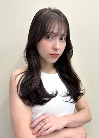 ロング カラー 高松 沙耶のヘアスタイル