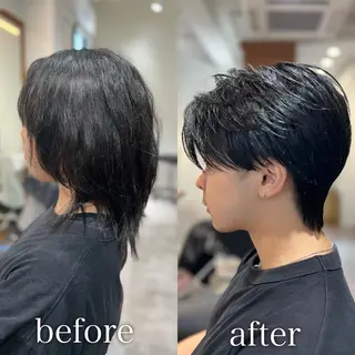 パーマ メンズ 【メンズ特化✨】 縮毛矯正/千原涼麻のヘアスタイル