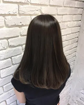 ロング カラー 江幡 渉のヘアスタイル
