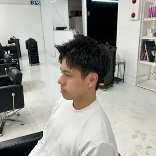 ショート パーマ メンズ 【メンズパーマ特化】 🍏網中勇喜のヘアスタイル