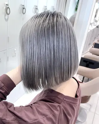 カラー セミロング 渡邊楓果／髪質改善 ブリーチ/カラーのヘアスタイル