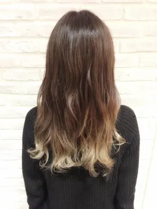 ミディアム セミロング ロング カラー la fith所属・rico_by ヘアとアイブロウのヘアスタイル