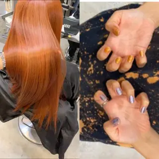 ロング カラー ネイル XENA表参道 MIKUのヘアスタイル