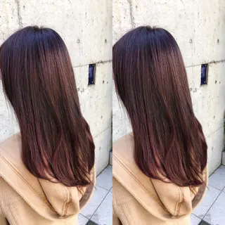 ロング カラー パーマ ヘアアレンジ メンズ キッズ ネイル マツエク・マツパ 💟Chloe原宿店 🩶ハイトーンのヘアスタイル