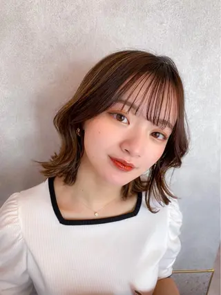 ミディアム 新宿/韓国風レイヤー 髪質改善/渋谷直樹のヘアスタイル