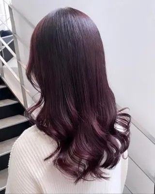 セミロング カラー 💗ガーリーヘア🎀 saki💗のヘアスタイル