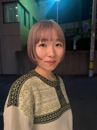 ミディアム カラー 今泉/KAI🦓艶髪 ボブ/ミニボブのヘアスタイル