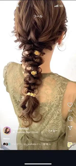 ヘアアレンジ 似合わせカット‪// 鶴我万唯華のヘアスタイル